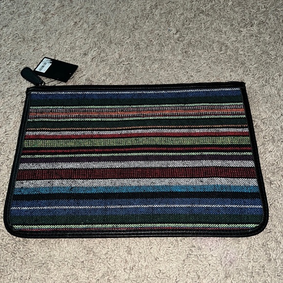 Forever 21 Square Striped Clutch - Picture 1 of 12
